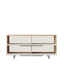 Hanah Home Consola ON3-SW Roble y Blanco